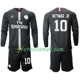 Paris Saint-Germain Fotbollströjor NEYMAR JR 10 Jodan Svart Barn Tredje tröja 2018/19 Långärmad